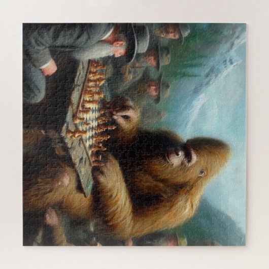 Bigfoot Playing Puzzle (Horizontal)