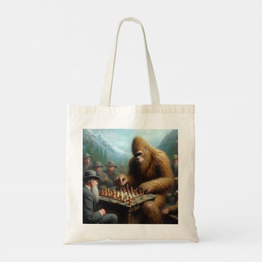 Bigfoot Playing Tragetasche (Rückseite)