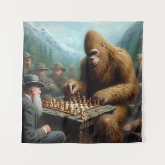 Bigfoot Playing Wandteppich (Vorderseite)