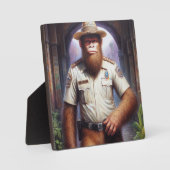 Bigfoot Policeman Fotoplatte (Vorderseite)