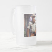 Bigfoot Policeman Mattglas Bierglas (Vorderseite Links)