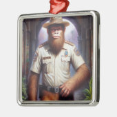 Bigfoot Policeman Ornament Aus Metall (Links)