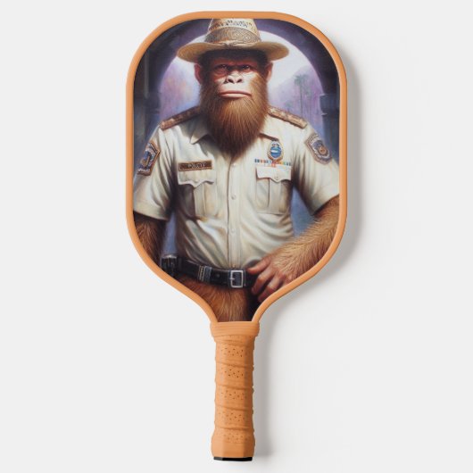 Bigfoot Policeman Pickleball Schläger (Rückseite)