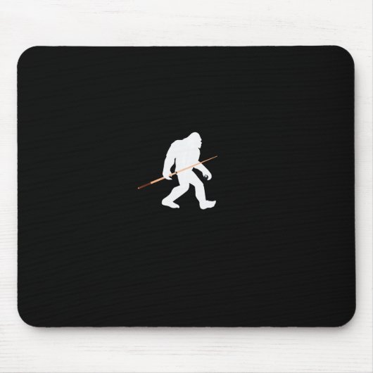 Bigfoot Pool Billiards Player - Funny Bigfoot T Sh Mousepad (Vorne)