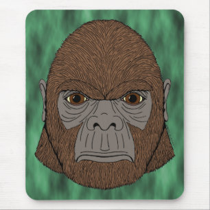 Bigfoot Portrait 1 (Ape-like) Maus-Pad Mousepad