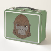 Bigfoot Portrait 1 (ape-like) Metall Brotdose (Vorderseite)