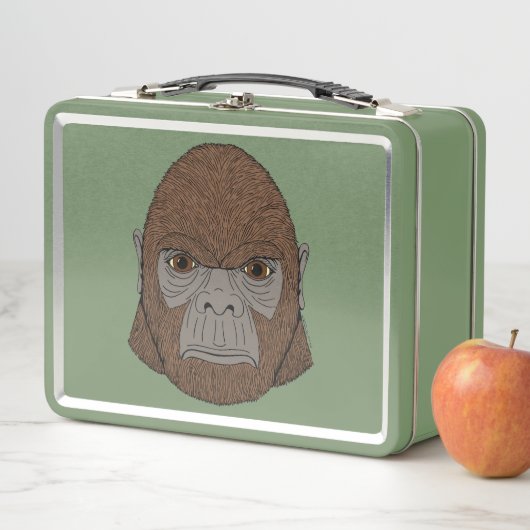 Bigfoot Portrait 1 (ape-like) Metall Brotdose (Beispiel)
