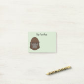 Bigfoot Portrait 1 (ape-like) Post-it Klebezettel (Auf Schreibtisch)