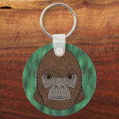 Bigfoot Portrait 1 (ape-like) Schlüsselanhänger (Vorderseite)
