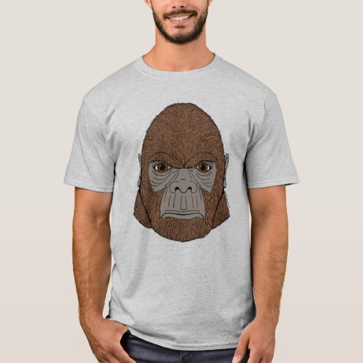 Bigfoot Portrait 1 (ape-like) T-Shirt (Vorderseite)
