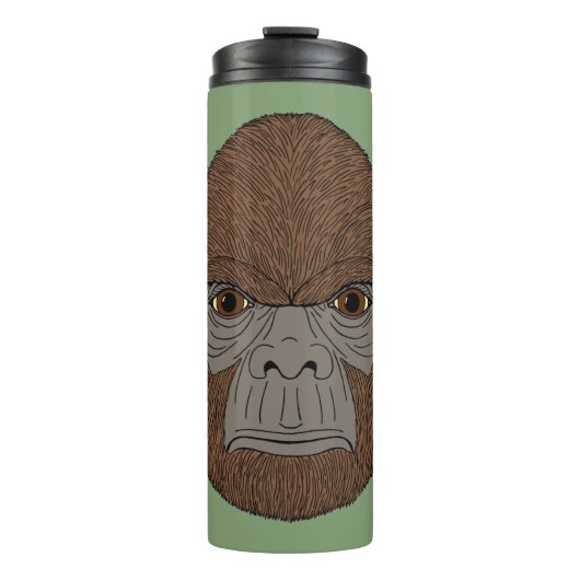 Bigfoot Portrait 1 (ape-like) Thermosbecher (Vorderseite)