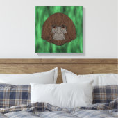 Bigfoot Portrait 2 (human-like) Leinwanddruck (Insitu (Schlafzimmer))