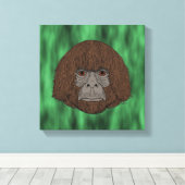 Bigfoot Portrait 2 (human-like) Leinwanddruck (Insitu (Holzboden))