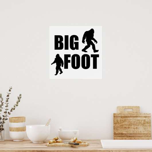 Bigfoot Poster (Küche)