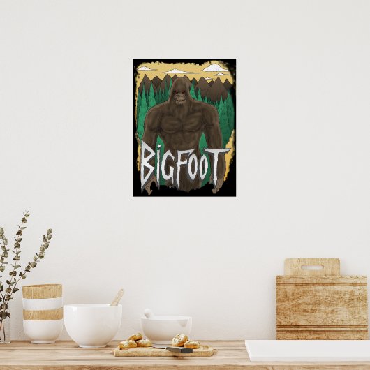 Bigfoot Poster (Küche)