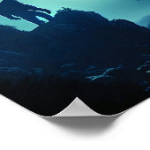 Bigfoot Poster Art Print, Gothic Wall Decor Painti (Ecke)