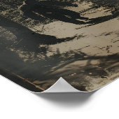 Bigfoot Poster Art Print, Scary Wall Art Painting  (Ecke)