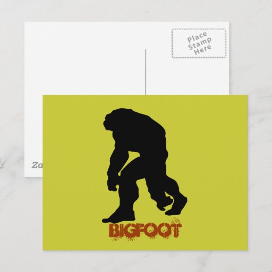 Bigfoot Postkarte (Vorne/Hinten)