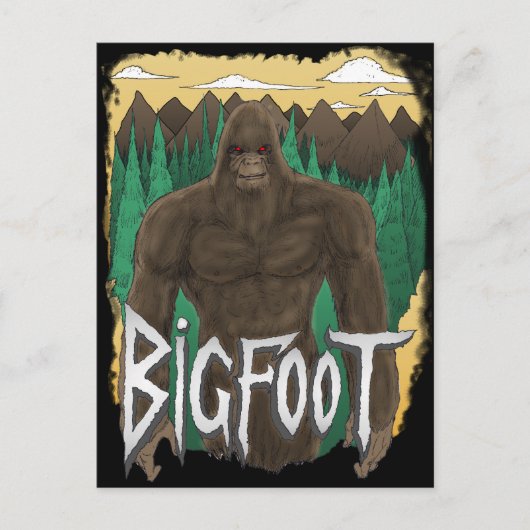 Bigfoot Postkarte (Vorderseite)