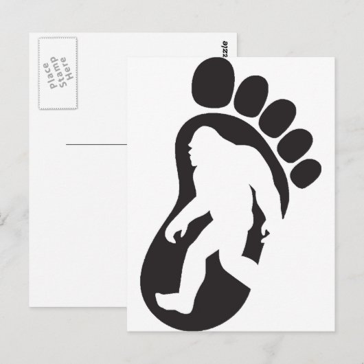 Bigfoot Postkarte (Vorne/Hinten)
