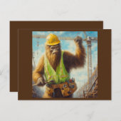Bigfoot Postkarte (Vorne/Hinten)