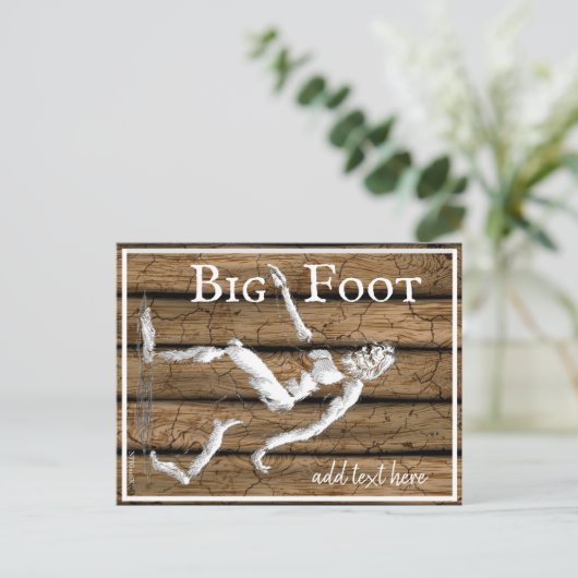 Bigfoot Postkarte (Stehend Vorderseite)