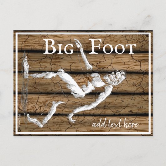 Bigfoot Postkarte (Vorderseite)