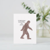 Bigfoot Postkarte (Stehend Vorderseite)