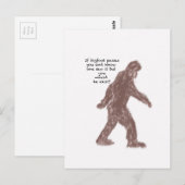 Bigfoot Postkarte (Vorne/Hinten)