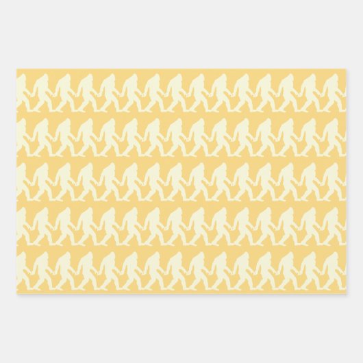 Bigfoot! Preppy Pastel Fun Britisch gefärbt Geschenkpapier Set (Vorderseite 2)