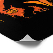 Bigfoot Pumpkin Halloween Kostüm Sasquatch Men Wo Poster (Ecke)