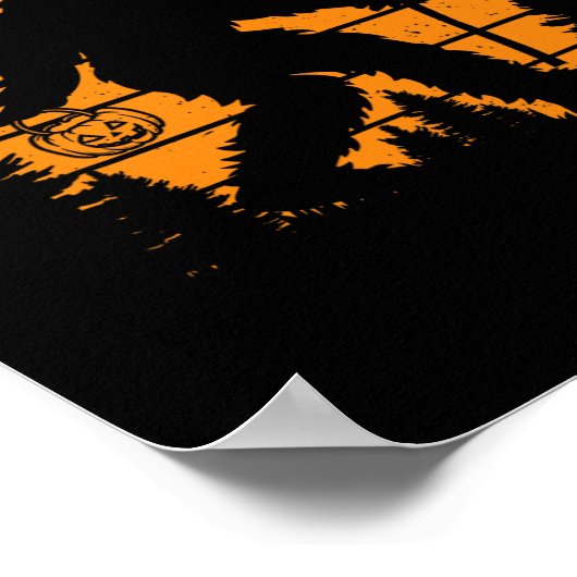 Bigfoot Pumpkin Halloween Kostüm Sasquatch Men Wo Poster (Ecke)