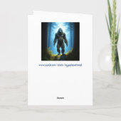 Bigfoot Pun Happy Birthday Karte (Rückseite)