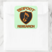 Bigfoot Quadratischer Aufkleber (Tasche)