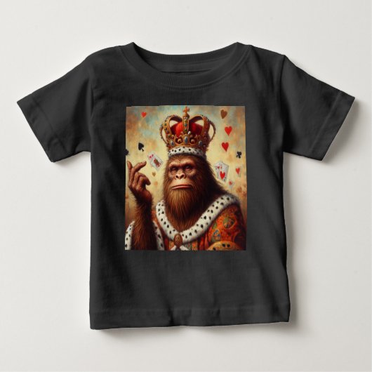 Bigfoot Queen of Hearts Baby T-shirt (Vorderseite)