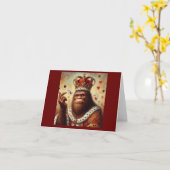 Bigfoot Queen of Hearts Karte (Gelbe Blume)