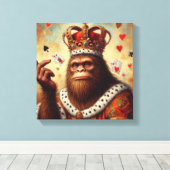 Bigfoot Queen of Hearts Leinwanddruck (Insitu (Holzboden))