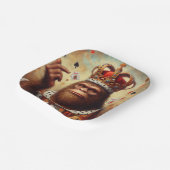 Bigfoot Queen of Hearts Pappteller (Gewinkelt)