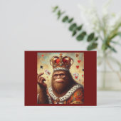 Bigfoot Queen of Hearts Postkarte (Stehend Vorderseite)