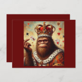 Bigfoot Queen of Hearts Postkarte (Vorne/Hinten)