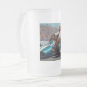 Bigfoot Racecar Mattglas Bierglas (Vorderseite Links)