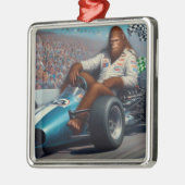 Bigfoot Racecar Ornament Aus Metall (Links)