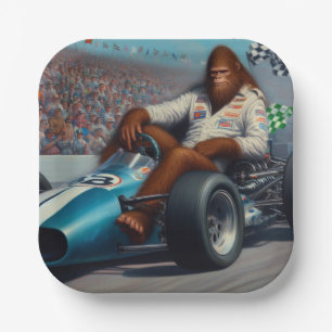 Bigfoot Racecar Pappteller