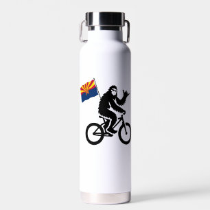 Bigfoot-Radfahren Arizona-Flagge Trinkflasche