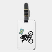 Bigfoot-Radfahren Delaware-Flagge Gepäckanhänger (Vorderseite vertikal)