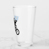 Bigfoot-Radfahren Oklahoma-Flagge Glas (Links)