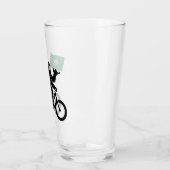 Bigfoot-Radfahren Washington-Flagge Glas (Links)