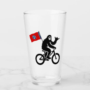 Bigfoot-Radfahrrad Tennessee-Flagge Glas