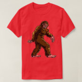Bigfoot Rauchen Briar Pipe Sasquatch Tabak Pipe  T-Shirt (Design vorne)