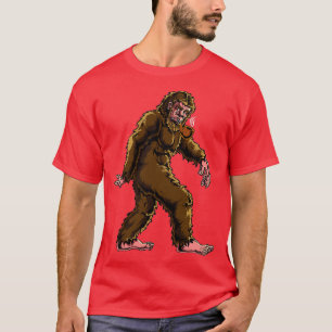Bigfoot Rauchen Briar Pipe Sasquatch Tabak Pipe T-Shirt